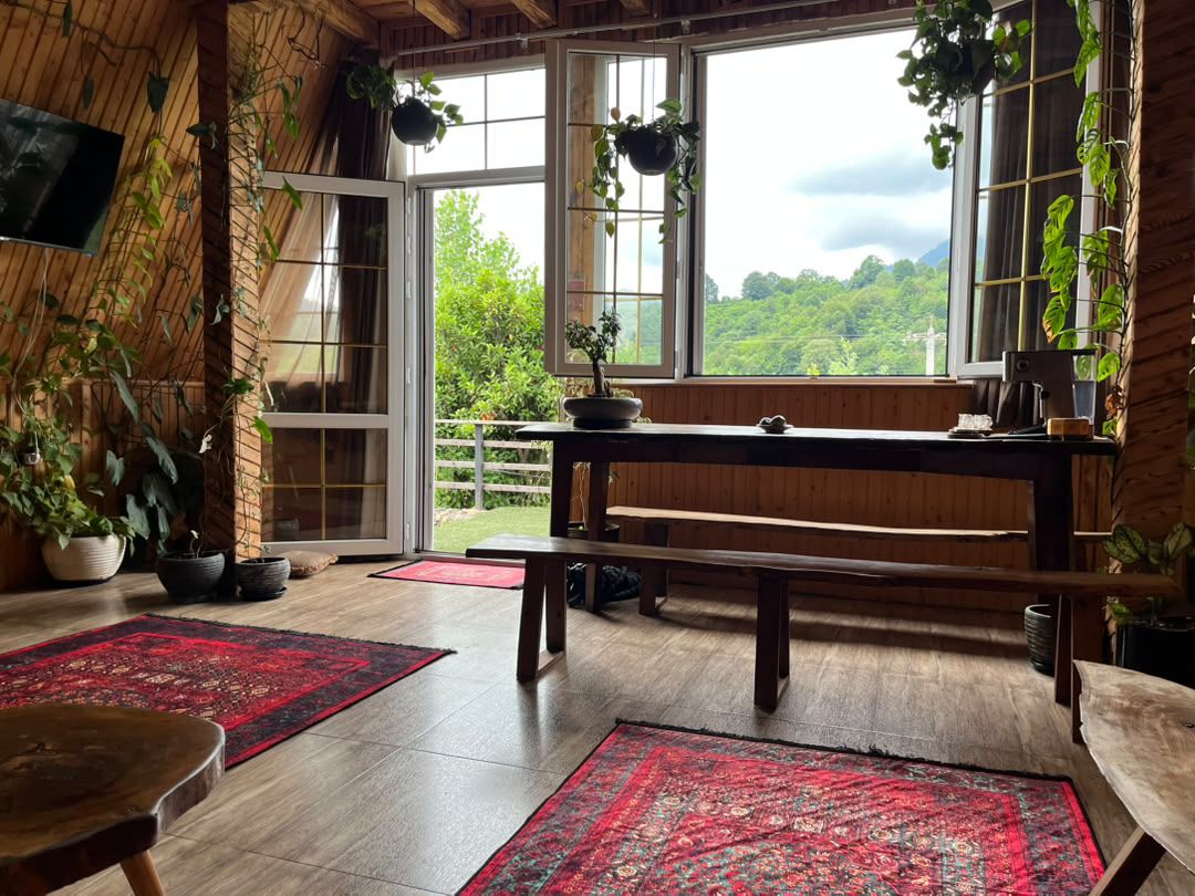 کلبه دوبلکس سوئیسی استخر و جکوزی دار ماسال - تصویر ۱۱